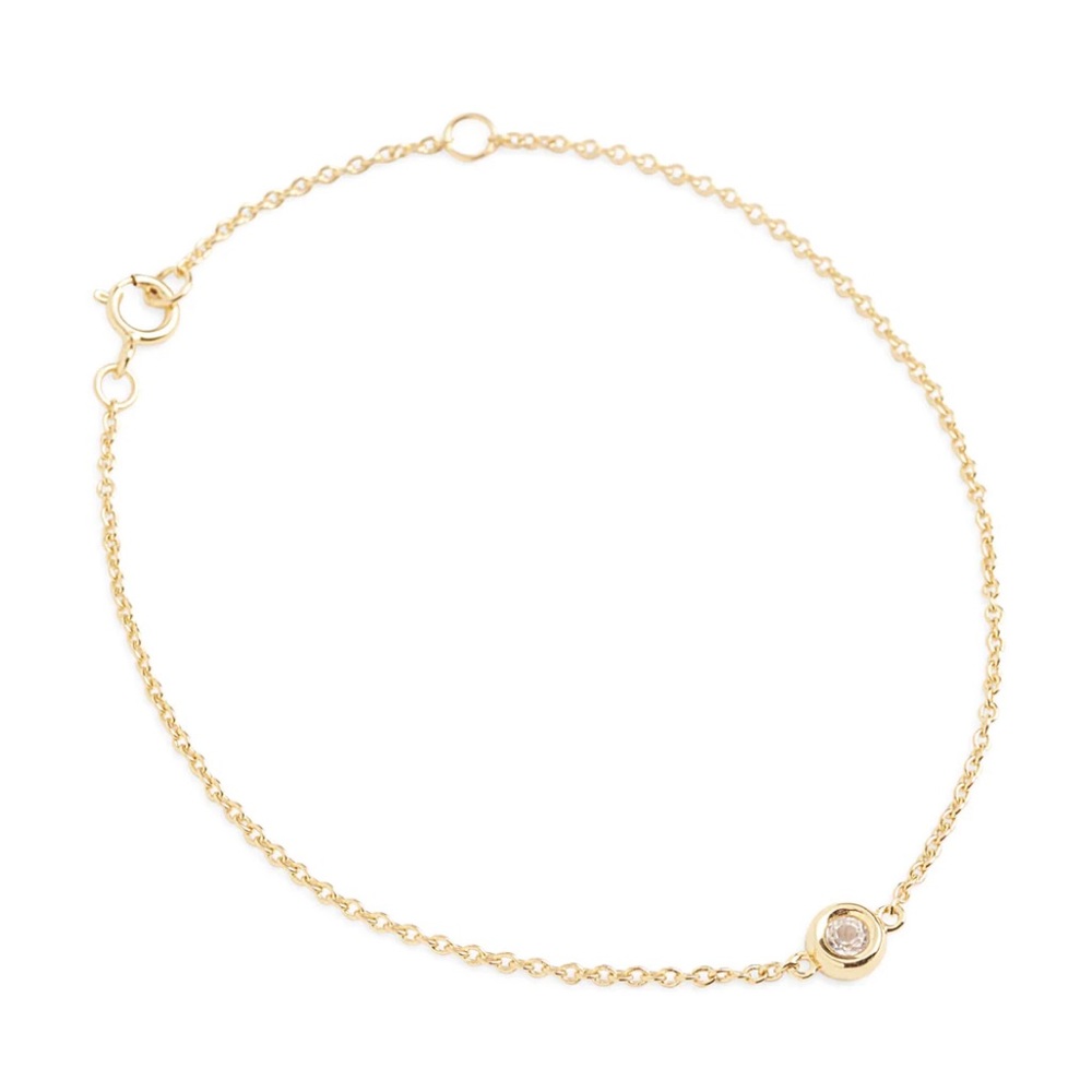 MARRIN COSTELLO Soleil Bracelet Curateur Revolve Anthropologie White Topaz Gold